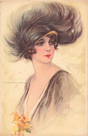 CPA Illustrateur Corbella - Femme Avec Un Très Joli Chapeau à Plumes - Corbella, T.