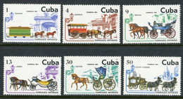 Cuba MNH 1981 Horse-drawn Carriges - Unused Stamps
