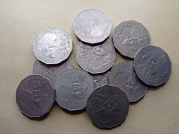 Australia Lot 11 Coins 50 Cents 1970 - Lots & Kiloware - Coins