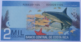 Costa Rica 2000 Colones 2015 (serie A) P275 UNC Requin - Costa Rica