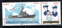 Navire Porte-hélicoptères Jeanne D'Arc : Timbres Se Tenant - Neufs