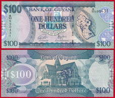 Guyana 100 Dollars 2022 P-36e UNC - Guyana