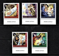 New Zealand 2011 Christmas Nativity Scenes Marginal Set Of 5 Used - Used Stamps