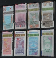 L2 - Lot Of 8pcs Different Indonesia Hologram Tobacco Tax Revenue Stamps - Other & Unclassified