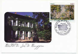 FRANCE - Carte Postale 0,82E Baigneuses De Cézanne - Obl Temp. "Bastide Jas De Bouffan" AIX EN PROVENCE 8.4.2006 - Commemorative Postmarks