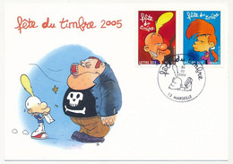 France  Carte Fédérale - Fête Du Timbre 2005 - TITEUF - Oblit. Marseille 26/02/2005 - Storia Postale