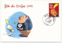 France - Carte Fédérale - Fête Du Timbre 2005 - TITEUF - Oblit. 06 Drap - 26.02.2005 - Cartas & Documentos