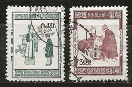 Taiwan 1957 N°Y.T. :  229 Et 230 Obl. - Usados