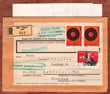 Einschreiben Mit Inhalt, Drucksache, IRU U.a., Mogersdorf Ueber Aschaffenburg Nach Dettingen 1974 (11236) - 1971-80 Cartas