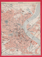 CARTE PLAN 1934 - 17 X 23,5 Cm - BORDEAUX - Topographical Maps
