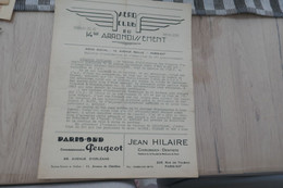 Bulletin Information Aéro Club Du 14 ème Arrondissement Paris N°27 Avril  1938 Aviation Tourisme - Sonstige & Ohne Zuordnung