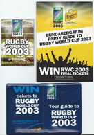 Memorabilia 2003 Rugby World Cup Australia - Rugby