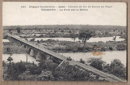 CPA SOUDAN - TOUKOTO - Chemin De Fer De KAYES Au Niger - Le Pont Sur Le Bakoy TB PLAN VOIE ANIMATION CHARIOT WAGON - Sudan