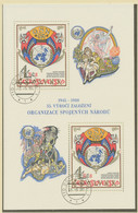TSCHECHOSLOWAKEI 1980 35 Jahre Vereinte Nationen Block M EST    CZECHOSLOVAKIA 1980 35 Years United Nations MS W FDI - Used Stamps