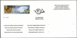 Grèce - Griechenland - Greece Document 2001 Y&T N°DP2054 à 2055 - Michel N°PD2069A à 2070A *** - EUROPA - Briefe U. Dokumente