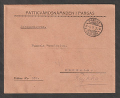 FINLAND: 4.5.1933  COVERT  FREE  OF  CHARGE  FROM  PARGAS  -  TO  ROYKKA - Variedades Y Curiosidades