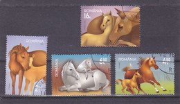 Romania 2021 Horses 4v, USED, Nature - Horses - Used Stamps