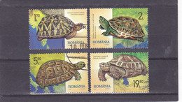 Romania 2021 Turtles 4v, USED, Nature - Reptiles - Turtles - Usati