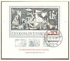 TSCHECHOSLOWAKEI 1981 45.Jahrestag Der Internationalen Brigaden In Spanien Und 100. Geburtstag Von Pablo Picasso (Maler) - Used Stamps