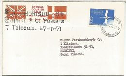 FINLANDIA 1971 HUELGA POSTAL STRIKE GRAN BRETAÑA GREAT BRITAIN - Briefe U. Dokumente