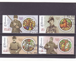 2021, Romania, Passions Of The Kings, Famous People, Heads Of State, Hunting, Kings, 4 Stamps,USED FULL SET. - Usati