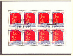 TSCHECHOSLOWAKEI 1982 70.Jahrestag Der 6.Konferenz Der Sozialdemokratischen Partei Russlands In Prag Kleinbogen Mit EST - Used Stamps