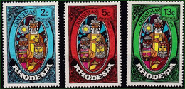 1972 Grossbritannien (alte Kolonien Und Herrschaften) > Rhodesien (...-1980)  Y&T: 217-219** Christmas - Noël - Southern Rhodesia (...-1964)