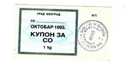 *serbia Beograd October 1993 1 Kilogram  Co S46  Unc - Serbia