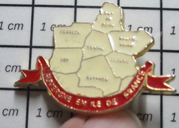 1010 Pin's Pins / Beau Et Rare / ASSOCIATIONS / AUVERGNE EN ILE DE FRANCE LOT CORREZE PUY DE DOME CANTAL  AVEYRON - Associations