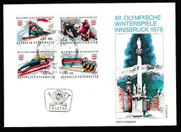 Österreich: 1976, FDC/First Day Cover, Oly. Winterspiele Innsbruck, SoStpl. INNSBRUCK - Summer 1972: Munich