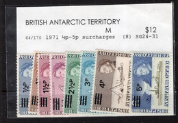 1971 - BRITISH ANTARTIC TERRITORY -  Catg.. Mi. 25/32 - LH - (40444.5) - Nuevos