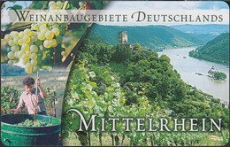 GERMANY A03/02 Weinanbaugebiete Deutschlands - Mittelrhein - A + AD-Series : D. Telekom AG Advertisement