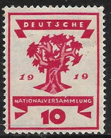 ALEMANIA - ASAMBLEA CONSTITUYENTE WEIMAR - AÑO 1919 - Nº CATALOGO YVERT 0106 - NUEVOS - Unused Stamps