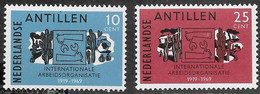 ANTILLAS HOLANDESAS - ANIV. O.I.T. - AÑO 1969 - Nº CATALOGO YVERT 0396-97 - NUEVOS - Antillas Holandesas
