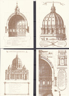 VATICAN, 4 Postcards St. Peterś Basilic Scannr F3674 - Vatican