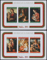 BL49A/50A**(476-78 ND/OG & PA235-37 ND/OG) - Noël / Kerstmis / Weihnachten / Christmas - BURUNDI - Gemälde