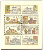 TSCHECHOSLOWAKEI 1982 Schätze Tschechoslowakischer Burgen U Schlösser - Kab.-Block M EST, Seltene ABART: DRUCKER KREUZEN - Used Stamps