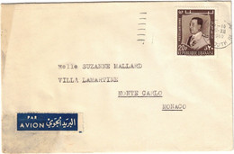 Liban - Beyrouth - Lettre Avion Pour Monte Carlo (Monaco) - Poste Aérienne - 6 Décembre 1960 - Lebanon