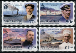 South Georgia & South Sandwich Islands 2020 MNH Ships Stamps Shackleton Unsung Heroes 4v Set - Géorgie Du Sud