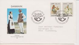 Danemark YV 950/1 FDC 1989 Costumes - Cartas & Documentos