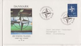 Danemark YV 949 FDC 1989 OTAN - Cartas & Documentos