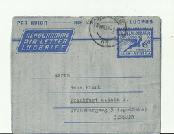 SIUD AFRICA   AEROGRAM 1938 ? - Poste Aérienne