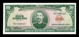 República Dominicana 10 Pesos Oro Matías Ramón Mella 1975 Pick 110b SC UNC - Dominicaine