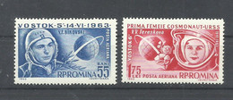 RUMANIA  YVERT  AEREO  175/76      MNH  ** - Unused Stamps