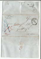 Lettre Herisau AR - Hüttwil, Cachet Herisau 23 Nov 1855 (23455) 19x25 - ...-1845 Prefilatelia
