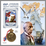 CENTRALAFRICA 2022 MNH Roald Amundsen Polarforscher S/S - OFFICIAL ISSUE - DHQ2238 - Polar Explorers & Famous People