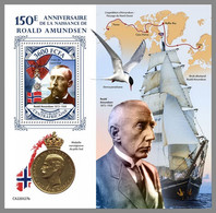 CENTRALAFRICA 2022 MNH Roald Amundsen Polarforscher S/S - IMPERFORATED - DHQ2238 - Explorateurs & Célébrités Polaires