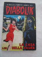 # DIABOLIK N 1 ANNO V° ( QUINTO ) - 1966 / LA CASA DEL TERRORE - Diabolik