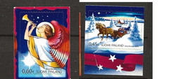 Sweden 2002 Christmas:  Horse-drawn Sleigh  And Angel, Mi 1627 - 1628 MNH(**) - Unused Stamps