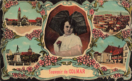 CPA Souvenir De Colmar - Carte Multivues - Gruss Aus.../ Grüsse Aus...